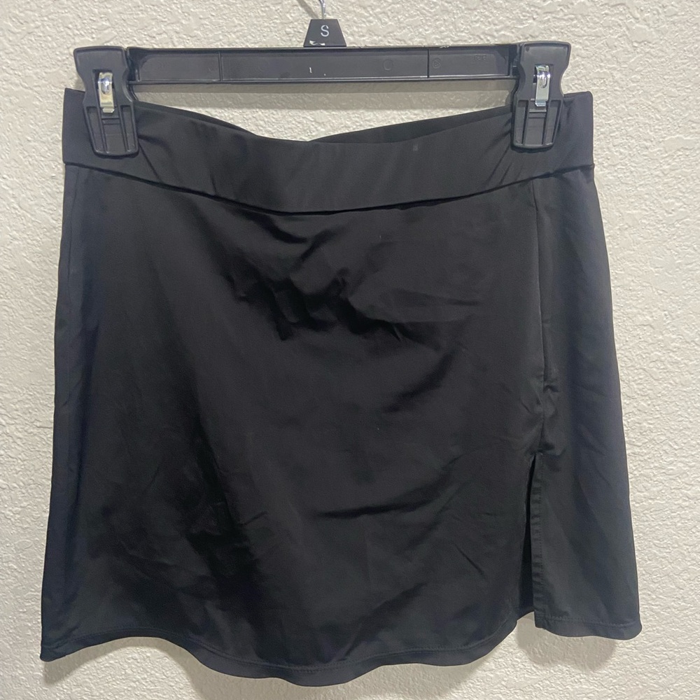 89th & Madison Classic Black A-Line Skirt